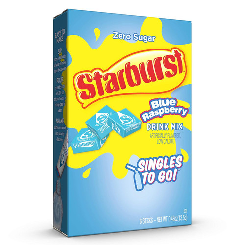 Starburst Singles To Go Blue Raspberry