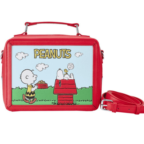 Charlie Brown and Snoopy Lunch Box Crossbody Bag