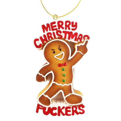 Merry Christmas F*ckers Naughty Ornament Merry Christmas F*ckers Naughty Ornament