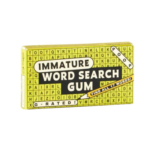 Immature Word Search Gum