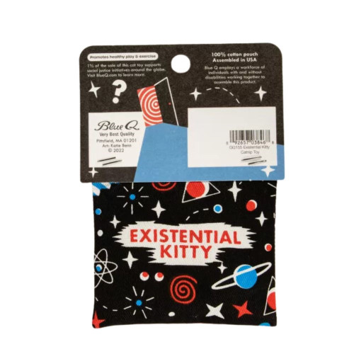 Existential Kitty Catnip Toy - Reverse Side