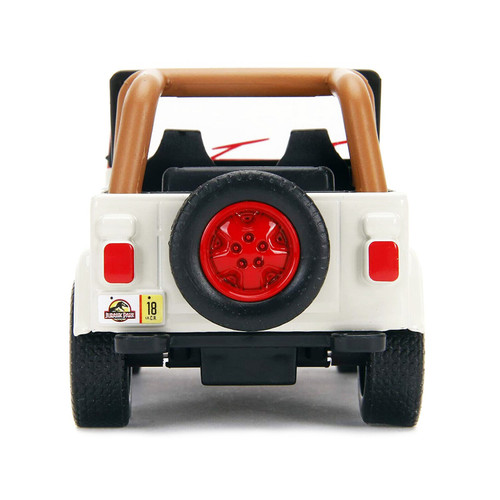 Rear View of the Die-Cast Jeep Wrangler from Jurassic Park
