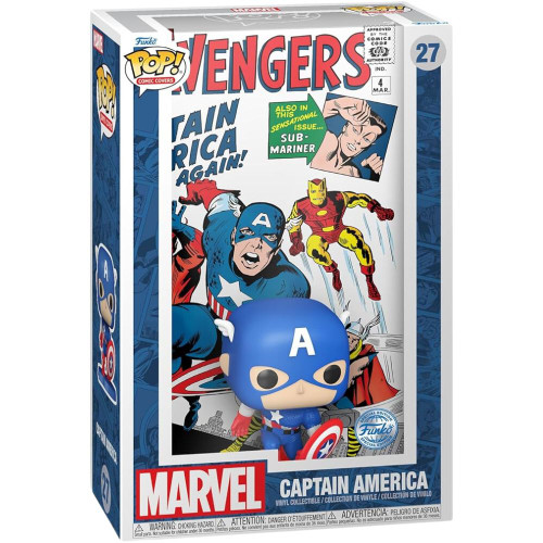 Pop! Comic Cover: Marvel - Captain America The Avengers #4 Comic Cover  Pop! Comic Cover: Marvel - Captain America The Avengers #4 Comic Cover