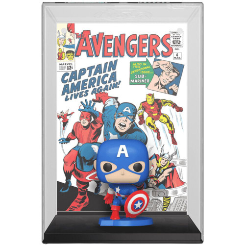 Pop! Comic Cover: Marvel - Captain America The Avengers #4 Comic Cover  - Out Of Box Pop! Comic Cover: Marvel - Captain America The Avengers #4 Comic Cover  - Out Of Box