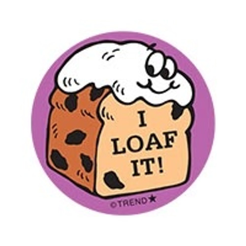 I Loaf It! - Raisin Bread Scent Retro Scratch 'n Sniff Stinky Stickers