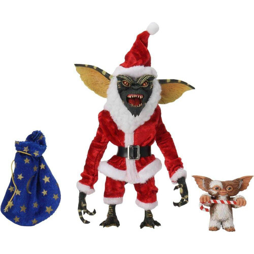 Gremlins 7" Santa Stripe & Gizmo by NECA - OOP