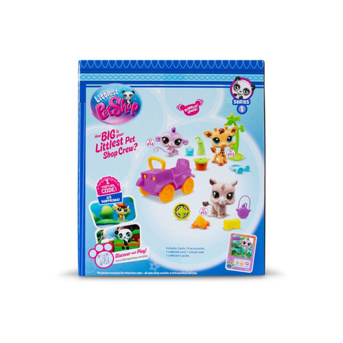 Back of Box: Littlest Pet Shop Safari Play Pack Back of Box: Littlest Pet Shop Safari Play Pack