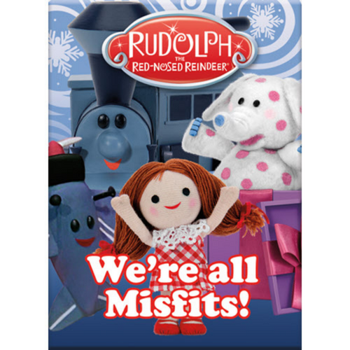 We're All Misfits! Rudolph Flat Fridge Magnet