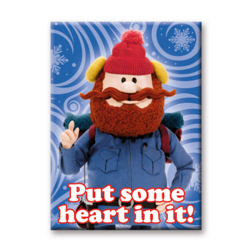 Put Some Heart In It! Yukon Cornelius Rudolph Flat Fridge Magnet