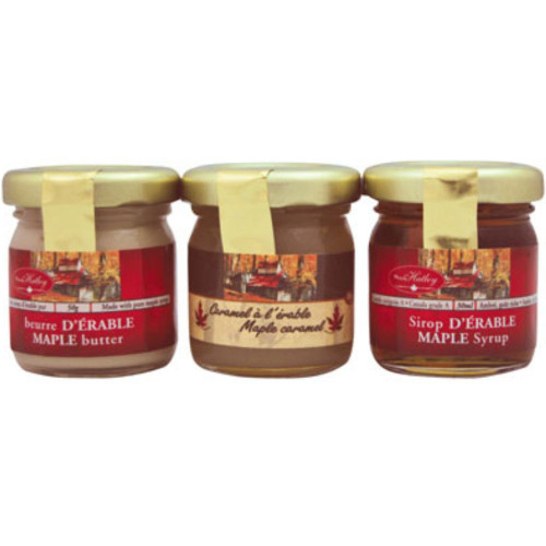Canadian Maple Gift Set: Maple Syrup, Butter & Caramel