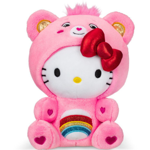 Hello Kitty as Cheer Bear - Hello Kitty X Care Bears 8" Cosplay Plush