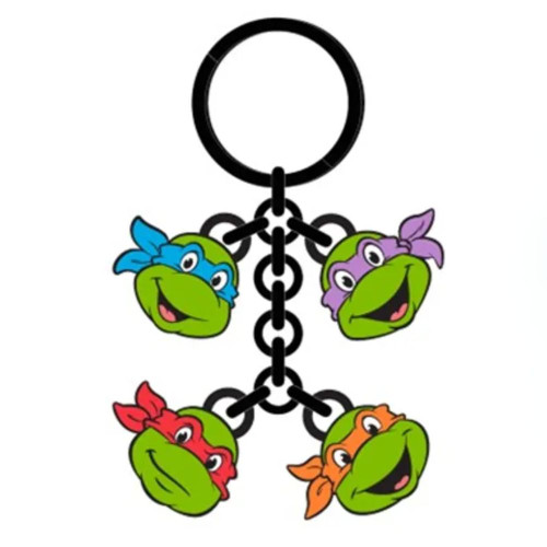  TMNT - 4 Turtles Heads Keychain
