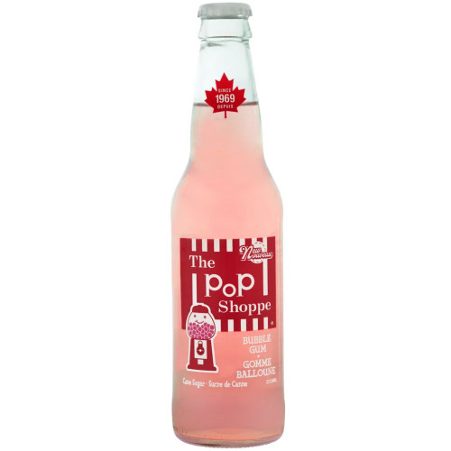 The Pop Shoppe Bubble Gum Soda 355ml Bottle