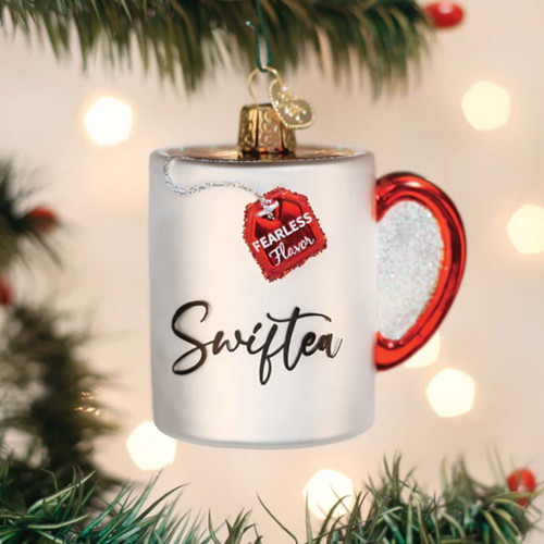 Swiftea Mug Glass Ornament by Old World Christmas