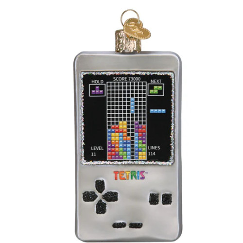 Tetris Game Glass Ornament by Old World Christmas Tetris Game Glass Ornament by Old World Christmas