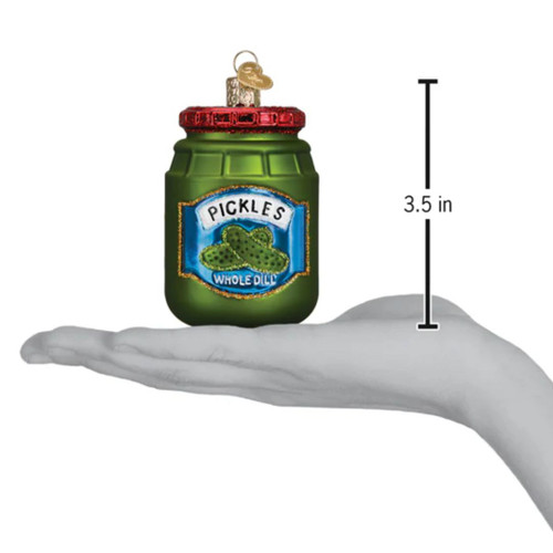 Pickle Jar Glass Ornament by Old World Christmas