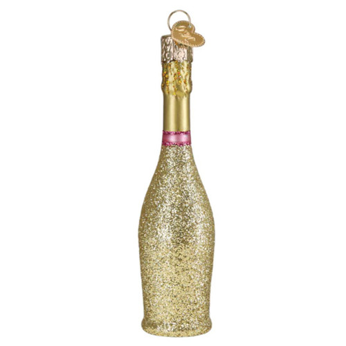 Prosecco Bottle Glass Ornament by Old World Christmas