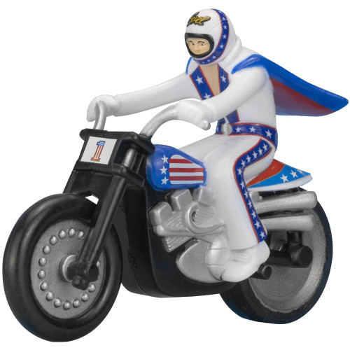 Evil Knievel Mini Stunt Cycle - Rip Cord Racer