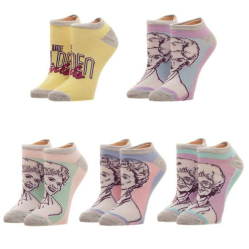Golden Girls 5-Pair Pack Ankle Socks by Bioworld Golden Girls 5-Pair Pack Ankle Socks by Bioworld