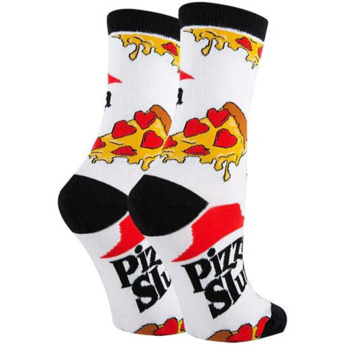 Pizza Slut Parody Logo Crew Socks