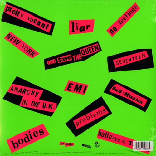 Never Mind The Bollocks Here's The Sex Pistols LP Vinyl Record 