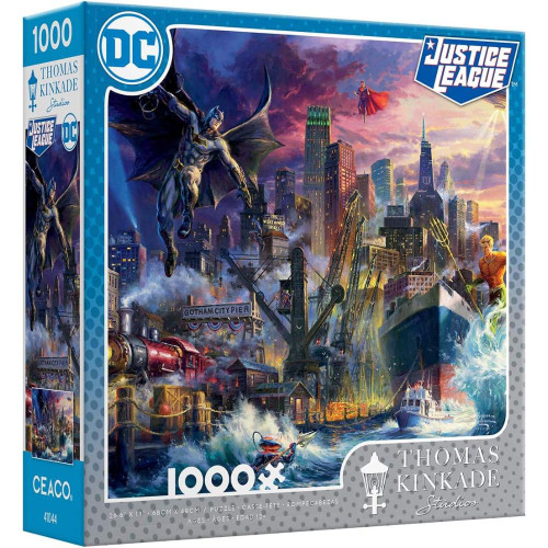 DC Comics - Justice League Showdown at Gotham Pier 1000 Piece Puzzle 