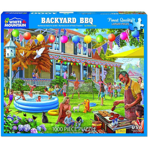 Backyard BBQ 1000pc Puzzle by White Mountain