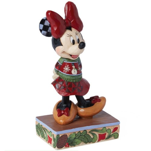 Minnie Mouse in Christmas Sweater Figure by Jim Shore Minnie Mouse in Christmas Sweater Figure by Jim Shore