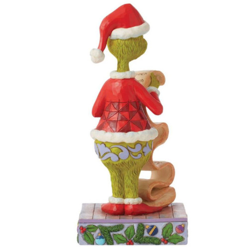 Grinch Holding Naughty and Nice List Figure by Jim Shore