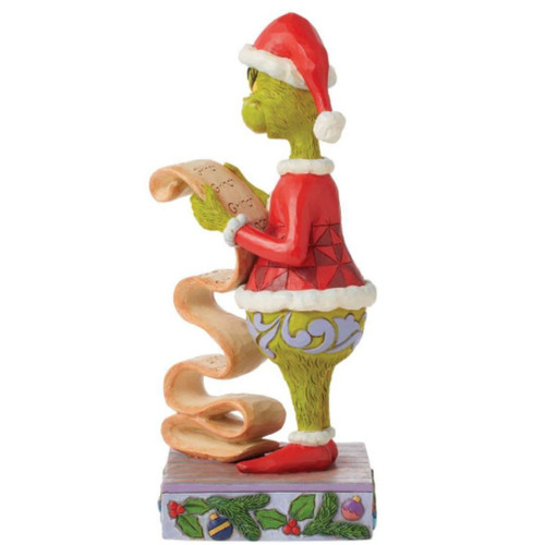 Grinch Holding Naughty and Nice List Figure by Jim Shore
