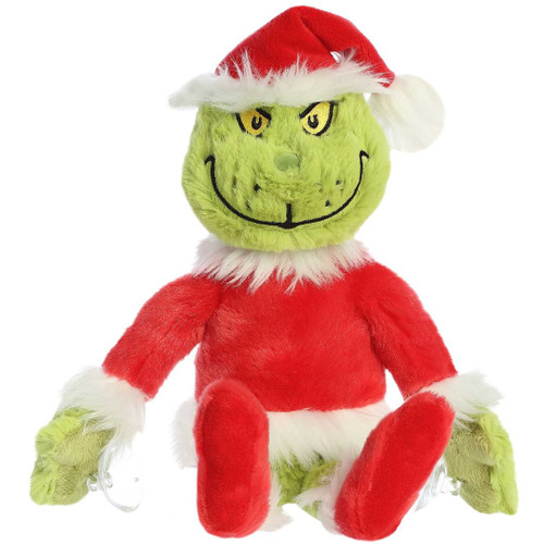 Grinch 12" Stuck On You Plush Window Clinger with Suction Cups By Aurora Grinch 12" Stuck On You Plush Window Clinger with Suction Cups By Aurora