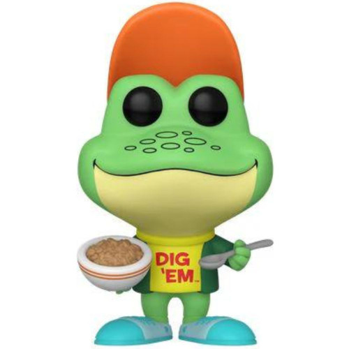 The Pop! Ad Icons: Kellogg's (SDCC Exclusive) - Dig 'Em Frog is a special edition Funko Pop! figure featuring the iconic mascot of Kellogg's Sugar Smacks cereal
