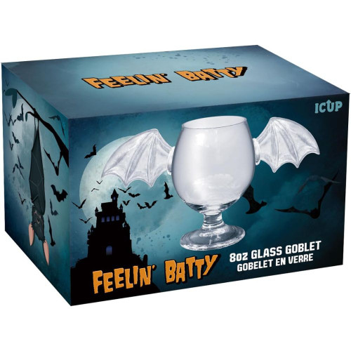 Feelin Batty 15 oz Glass Goblet