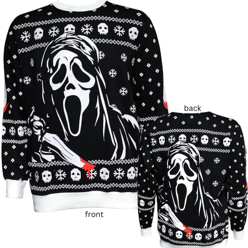 GhostFace Sweater Front & Back