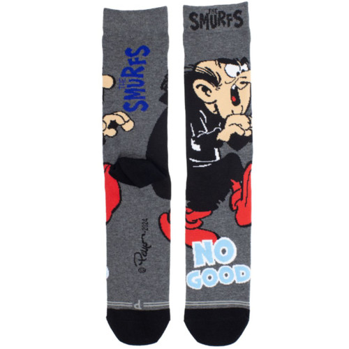 The Smurfs Crew Socks - Gargamel No Good  The Smurfs Crew Socks - Gargamel No Good
