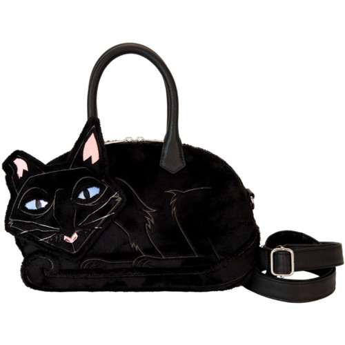 Coraline 15th Anniversary Cat Plush Crossbody Bag by Loungefly Coraline 15th Anniversary Cat Plush Crossbody Bag by Loungefly