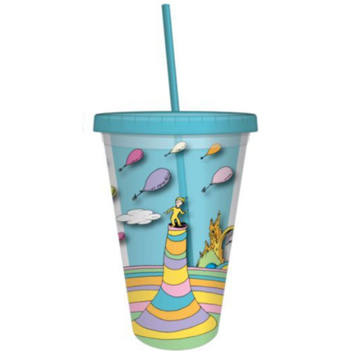  Dr Seuss Oh The Places You Will Go 16oz Cup with Straw