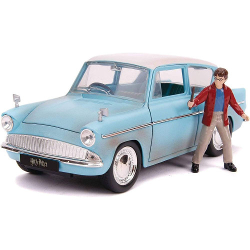 Diecast 1959 Ford Anglia with Harry Potter Figure (1:24 Scale) Diecast 1959 Ford Anglia with Harry Potter Figure (1:24 Scale)
