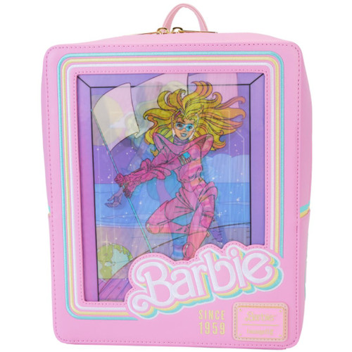 Barbie 65th Anniversary Doll Box Triple Lenticular Mini Backpack by Loungefly
