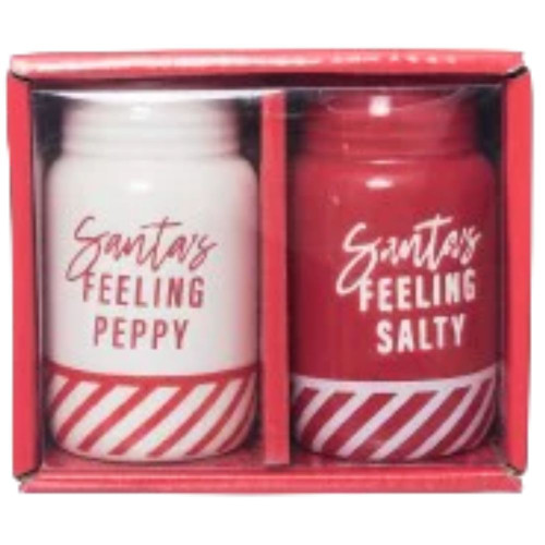 Santa's Feeling Peppy/Salty Salt & Pepper Shakers (2 PC set) Santa's Feeling Peppy/Salty Salt & Pepper Shakers (2 PC set)