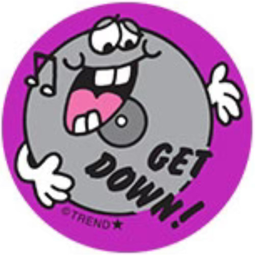 Get Down! - Licorice Scent Retro Scratch 'n Sniff Stickers