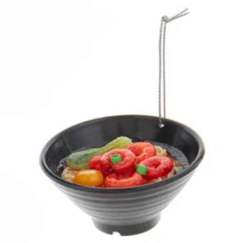 Asian Rice Noodle Bowl Ornaments - Veggies