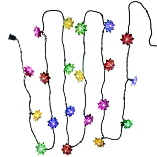 Multi-Colour LED Flower Light String of 20 Lights Multi-Colour LED Flower Light String of 20 Lights