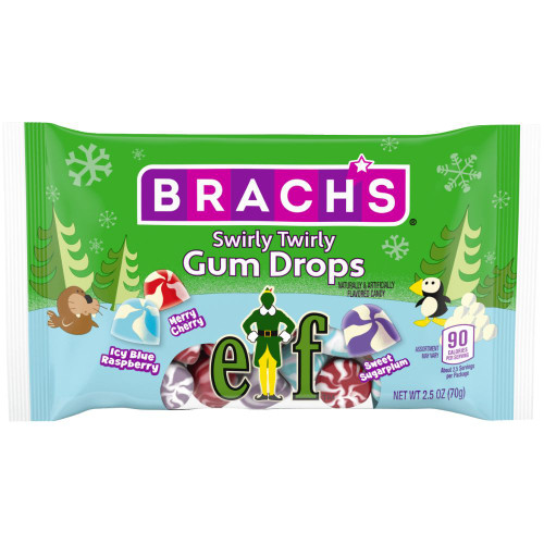 Brach's Holiday Elf Swirly Twirly Christmas Gum Drops