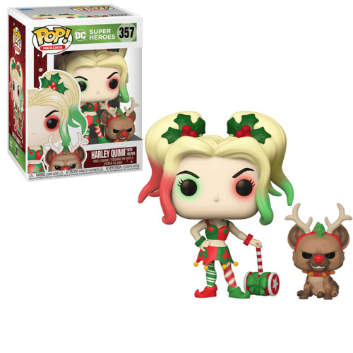 Pop! Heroes: Holiday Harley Quinn with Helper