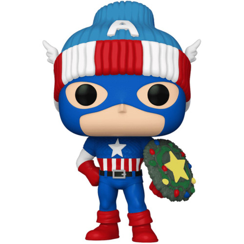 Pop! Marvel: Holiday Captain America with Wreathed Shield