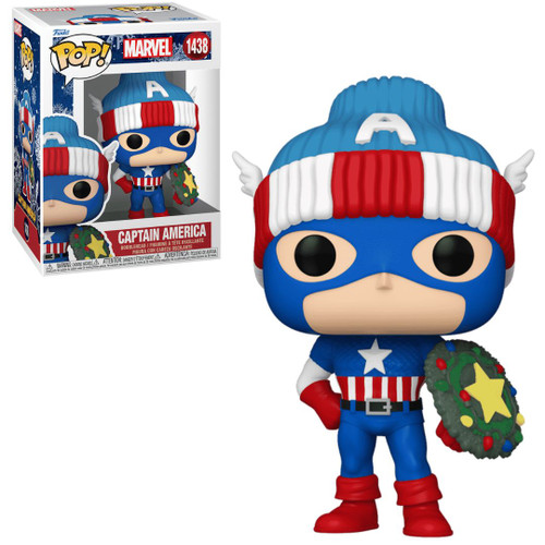 Pop! Marvel: Holiday Captain America with Wreathed Shield