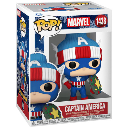 Pop! Marvel: Holiday Captain America with Wreathed Shield
