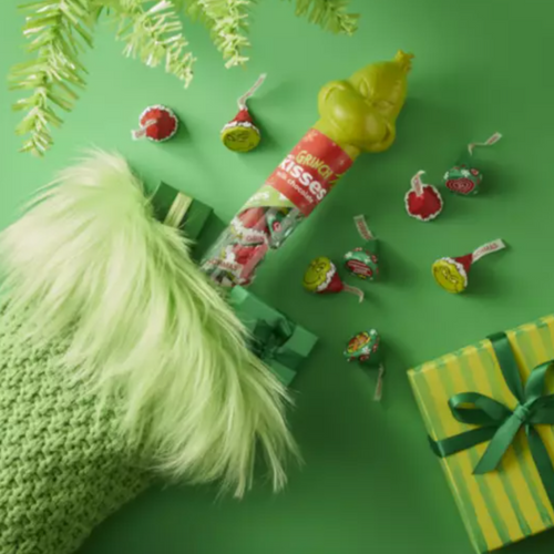 Hershey Kisses Grinch cane