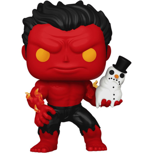  Pop! Marvel: Holiday Red Hulk with Snowman